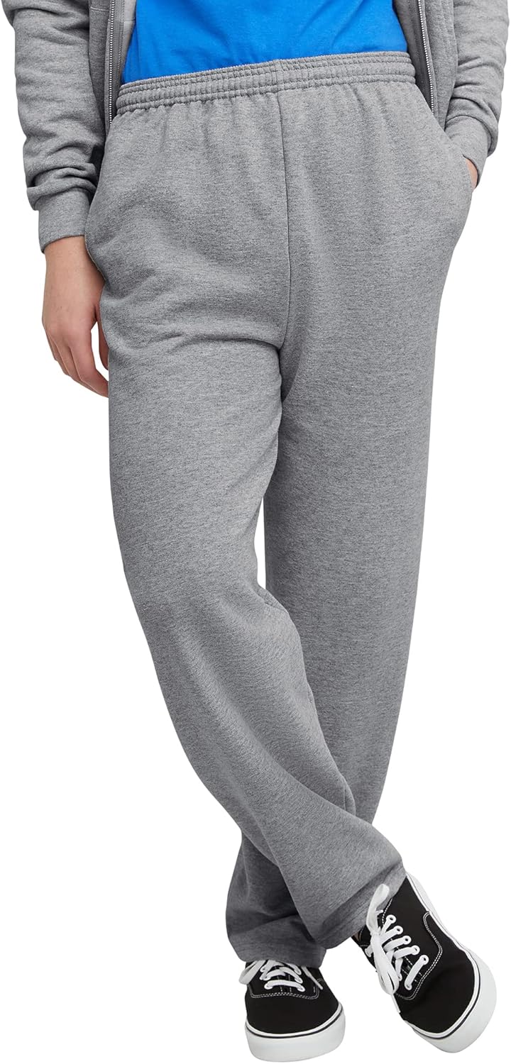 Hanes Men's Sweatpants, EcoSmart Fleece Sweats for Men, Open Bottom Sweatpants, 30.5"