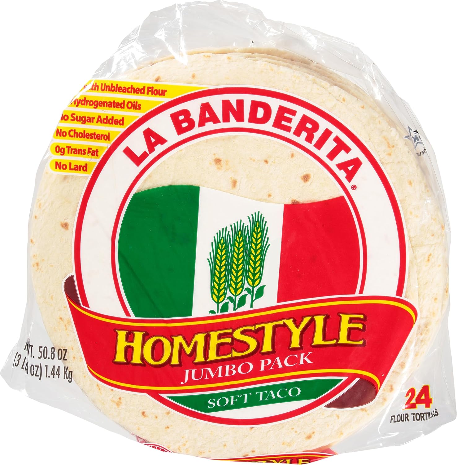 LA BANDERITA FLOUR TORTILLA 24 CT 50.8 OZ - 0027331010871
