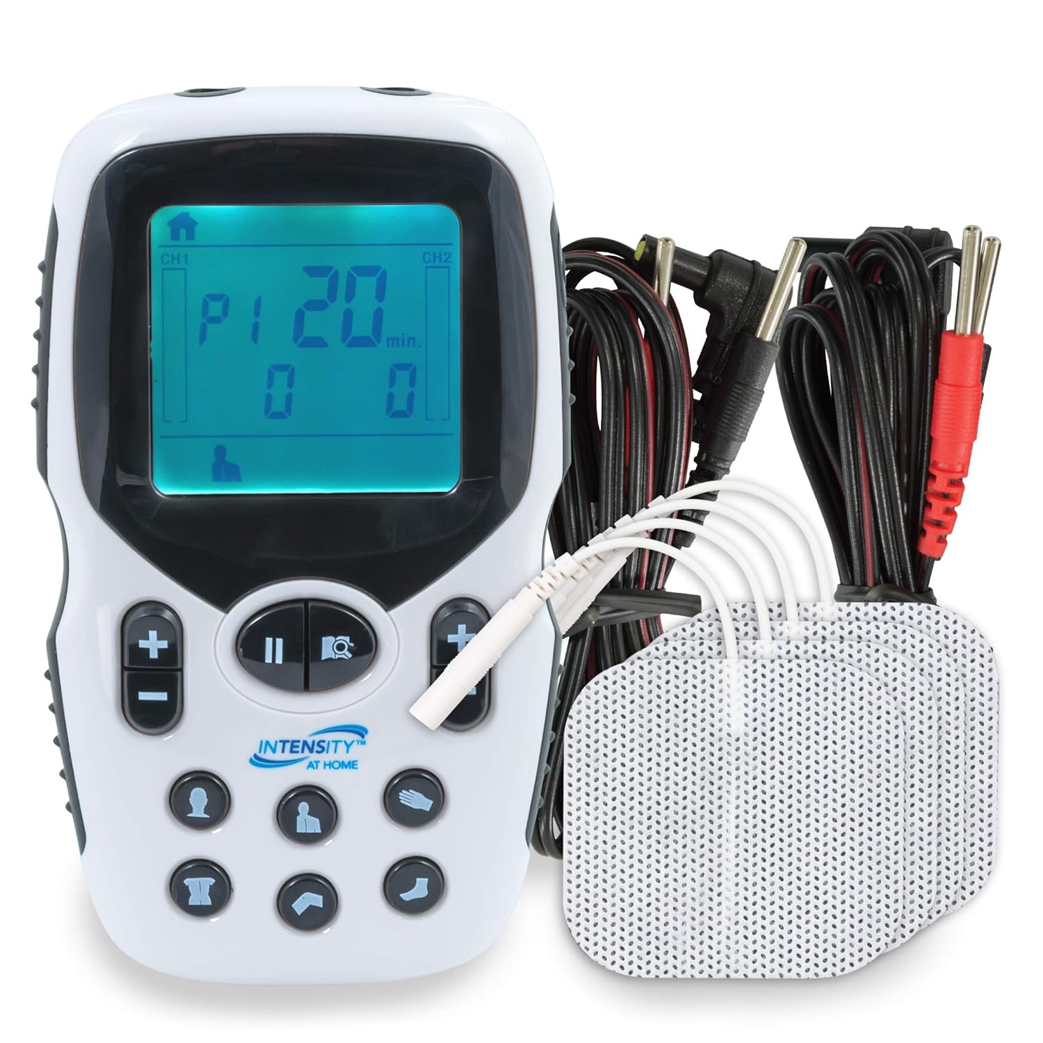 Carex Intensity at Home TENS Unit Muscle Stimulator, TENS Machine for Muscle Pain, Sciatica, Shoulder Recovery, and Physical Therapy, Includes Specific Settings for Back, Neck, and Body Pain