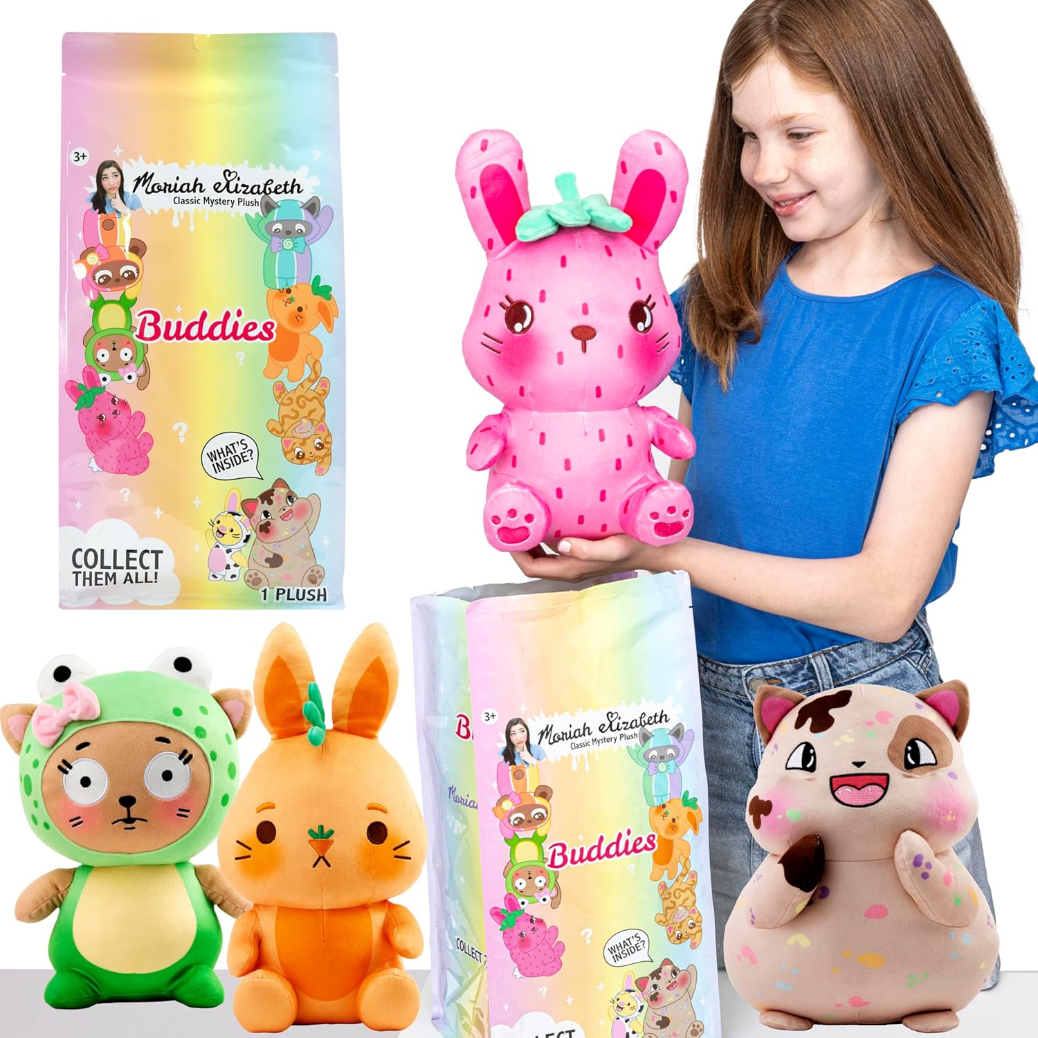 Moriah Elizabeth 11” Mystery Plush – Series 2 - Buddies; YouTube Craft Channel, Blind Box, 1 of 8 Possible, Official Merch