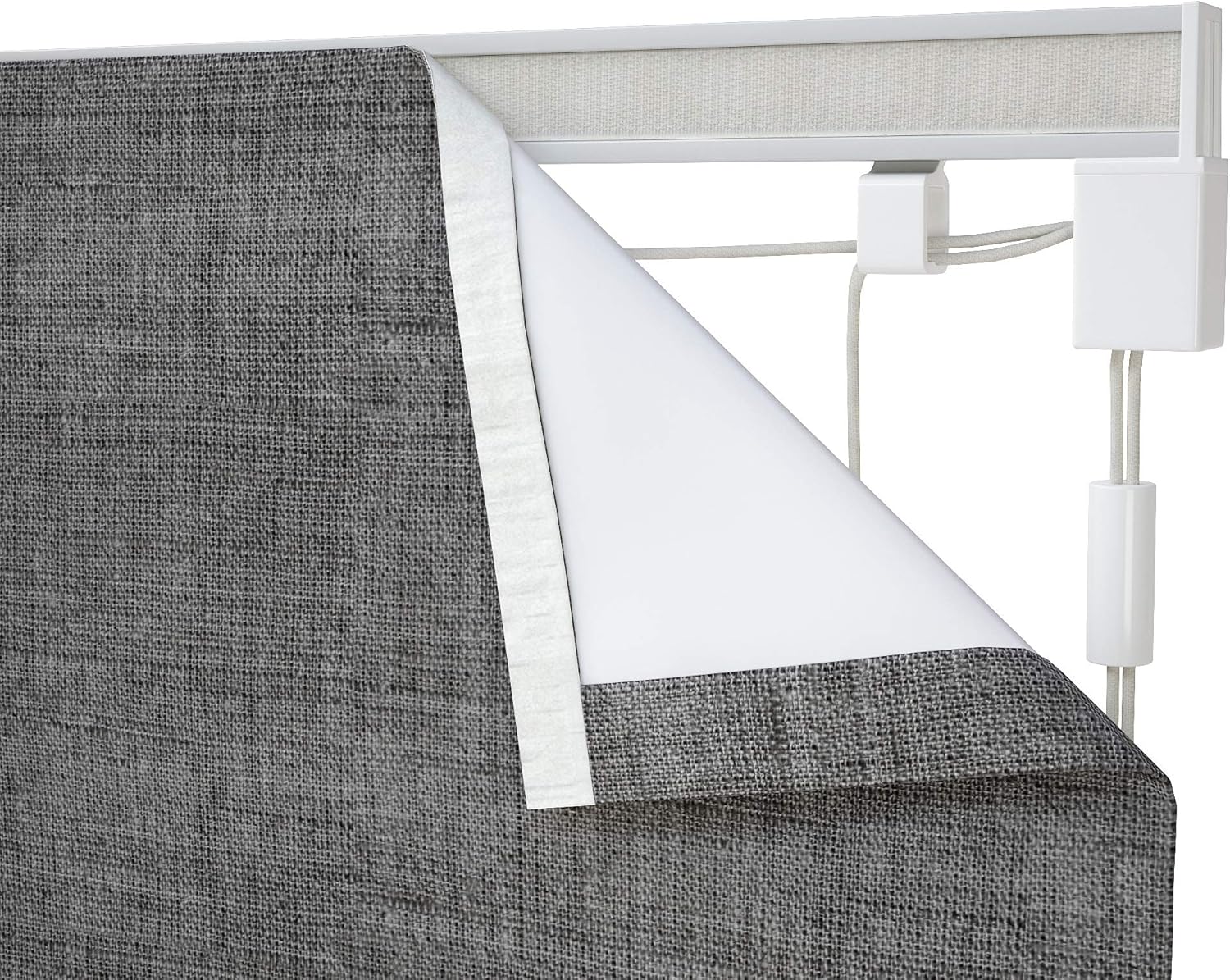 Speedy Products 120cm CBA Corded Roman Blind Kit silver