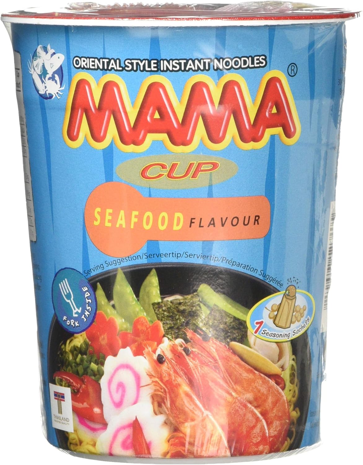 Mama Instant Cup Noodle with Seafood Flavor 70 g