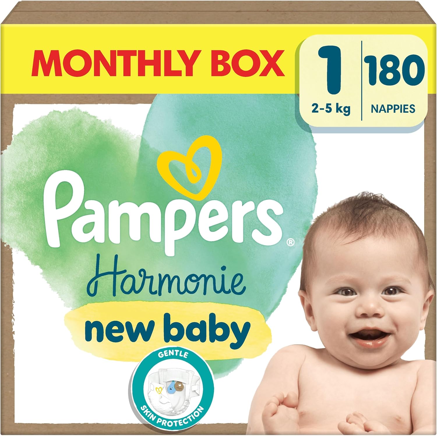 Pampers Harmonie Nappies Size 1 Monthly Box