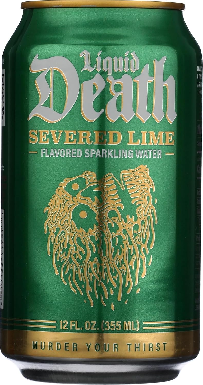 Liquid Death, Severed Lime Sparkling Water, 12 Fl Oz