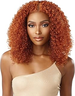 Sensationnel Butta lace precut wigs - unit 5 glueless precut lace extra wide 5 inch deep part synthetic wig pre tweezed smaller knot hairline - Butta pre cut unit 5 (COPPERPUMPKIN)