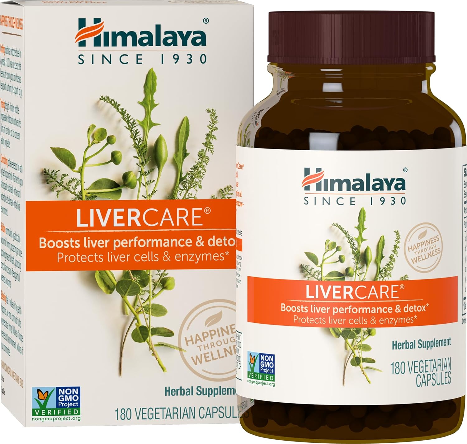Himalaya LiverCare, Liver Cleanse and Detox, Herbal Supplement for Liver Support, Enhances The Detoxification Process, Liver Cleanse Formula, 375 mg, 180 Capsules, 90 Day Supply