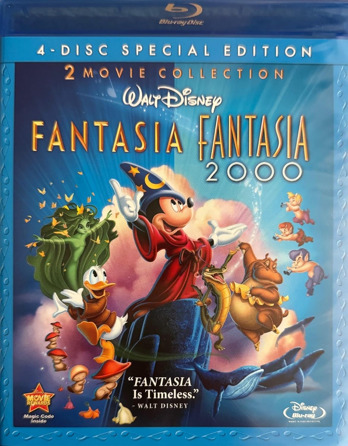 Fantasia / Fantasia 2000 (Four-Disc Blu-ray/DVD Combo)