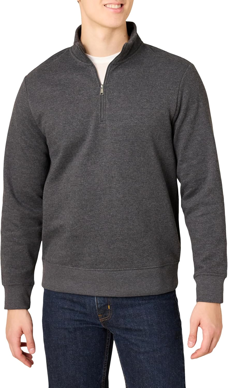 Amazon Essentials Men's Long-Sleeve Quarter-Zip Pullover Fleece Sweatshirt