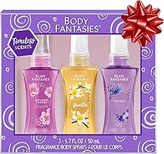 Body Fantasies Body Spray Holiday Gift Set for Her - 3 Piece Timeless Scents Sampler