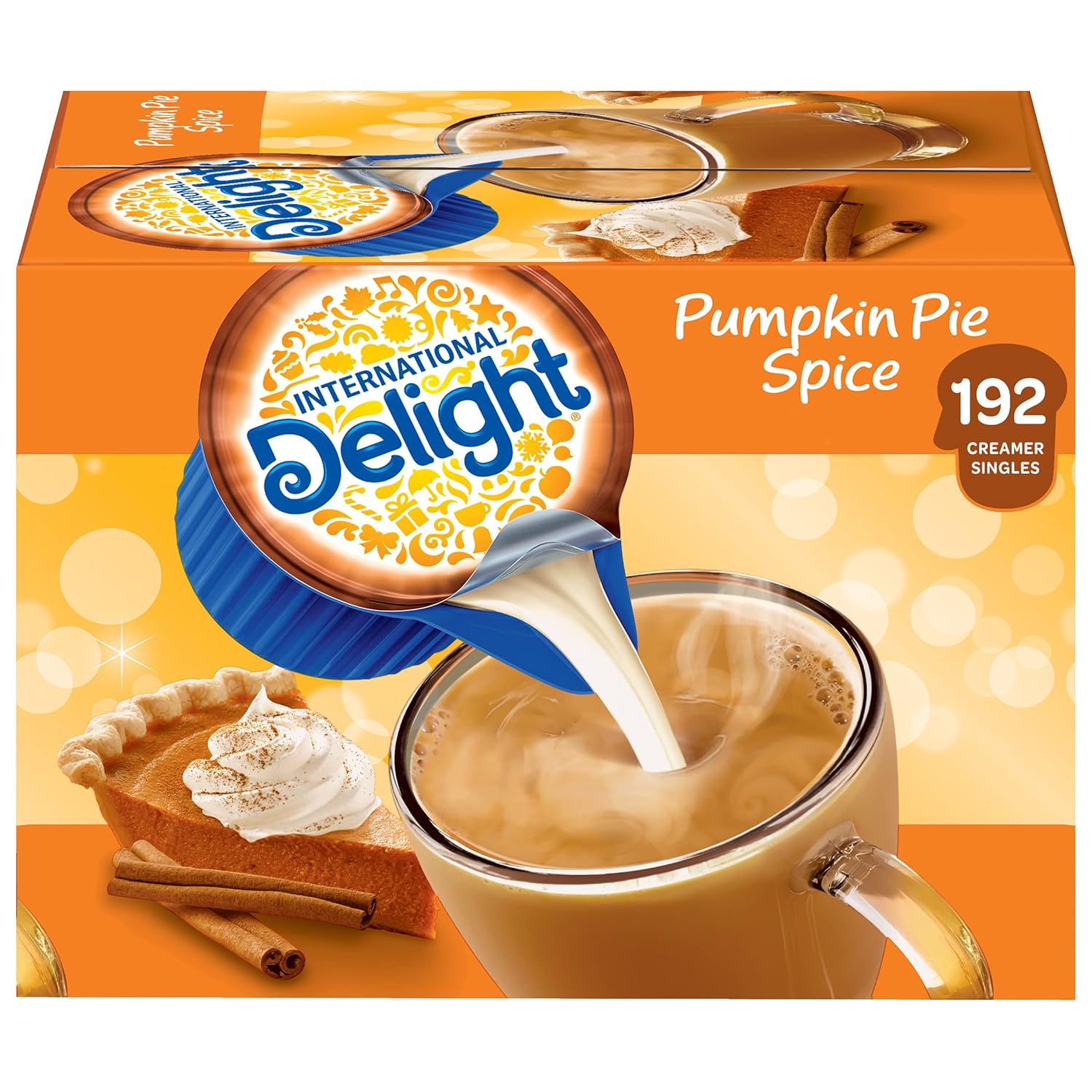 International Delight Creamer Singles - Pumpkin Pie - 192 Servings - Seasonal Only