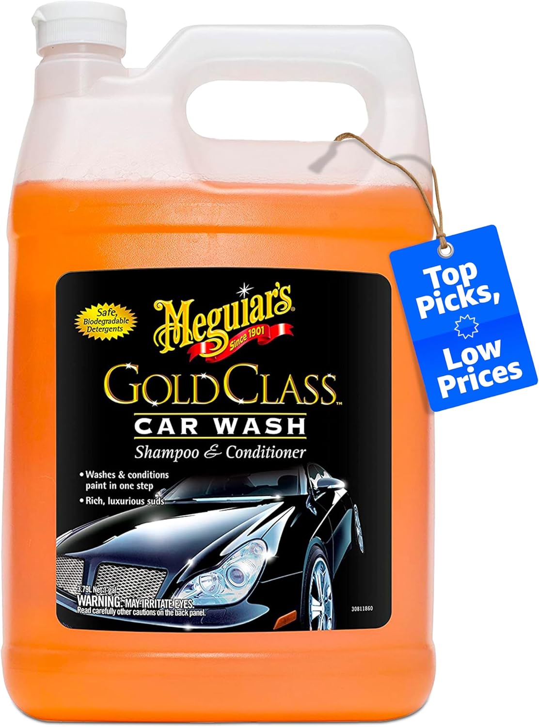 Meguiar's Gold Class Car Wash, Car Wash Foam for Car Cleaning - 1 Gallon Container