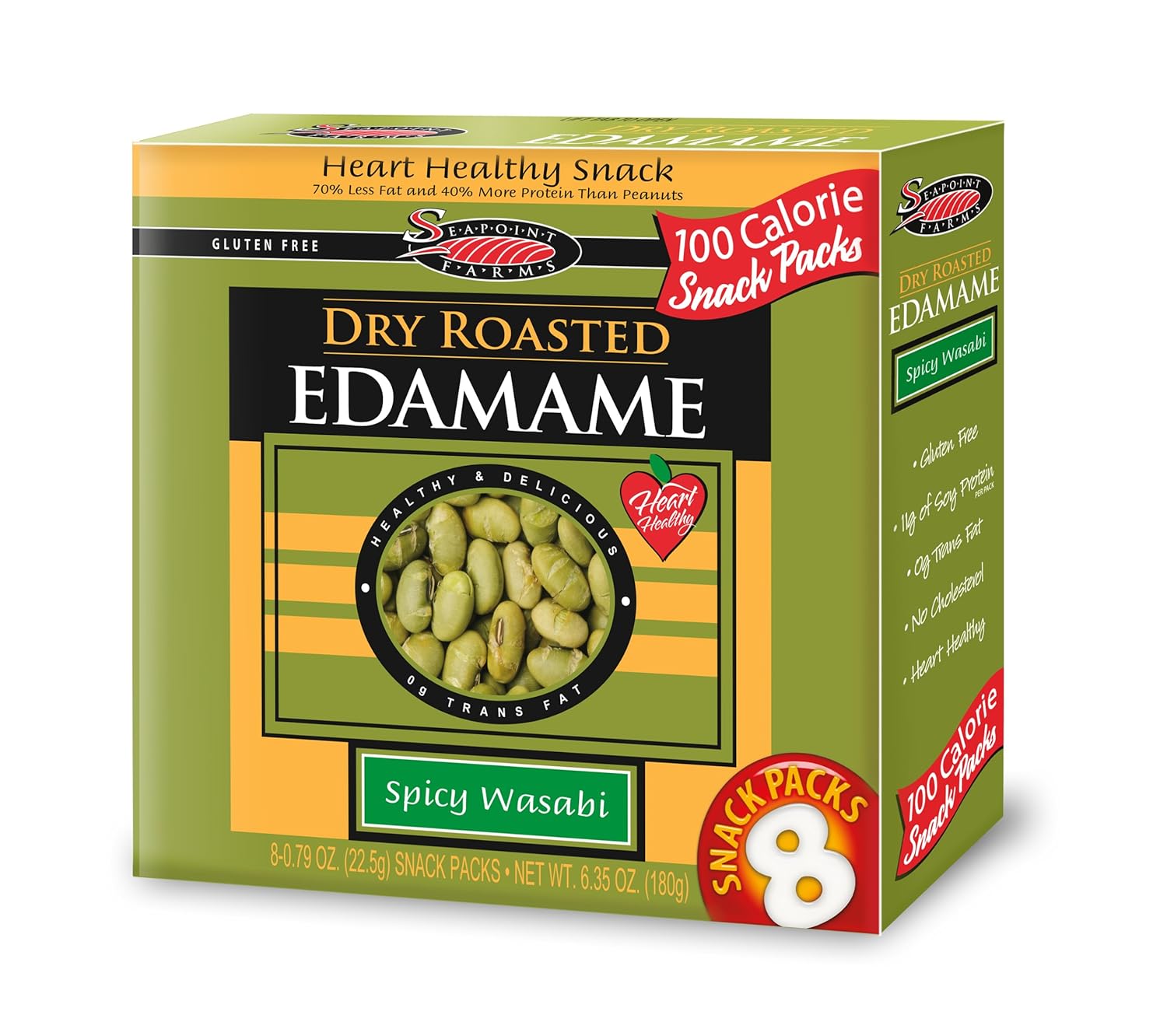 Spicy Wasabi Dry Roasted Edamame 6.32 Ounces (Case of 12)