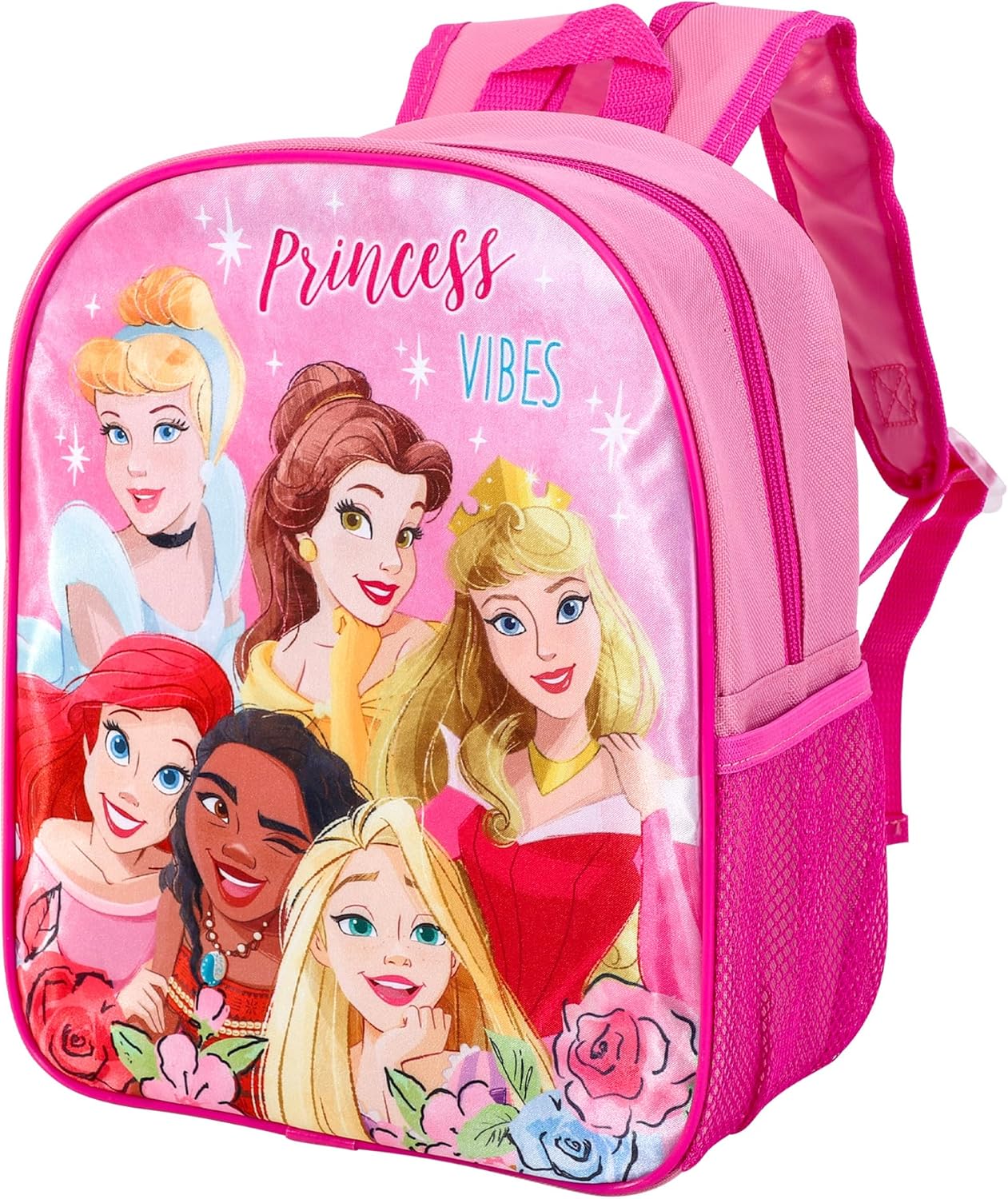 Disney Princess Backpack Kids Premium Rucksack Girls Character Back To School Carry Bag With Adjustable Shoulder Straps