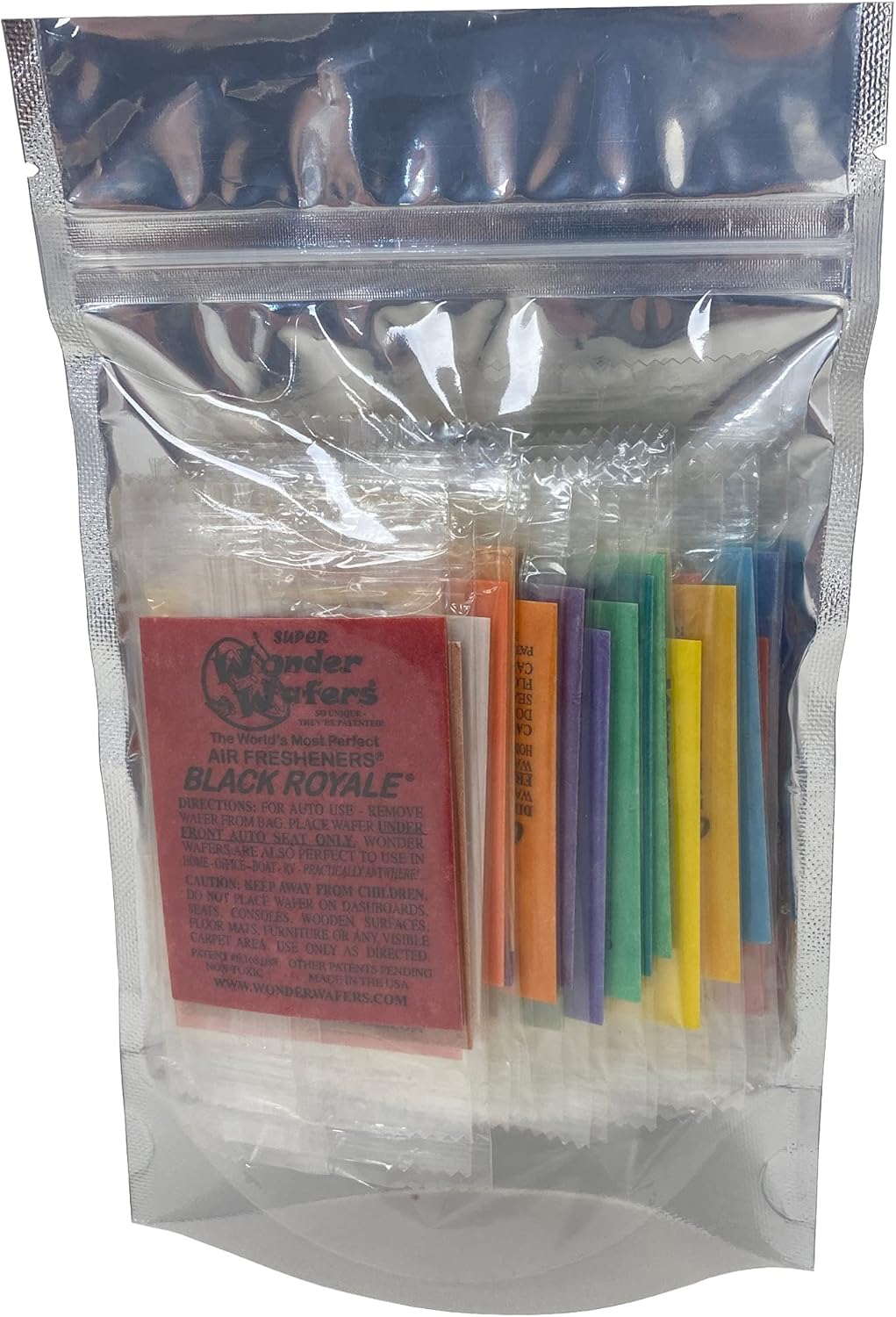 Wonder Wafers Car Air Freshener, Sample Pack, Resealable Vapor Barrier Bag, Includes All 24 Scents (24 Pack)