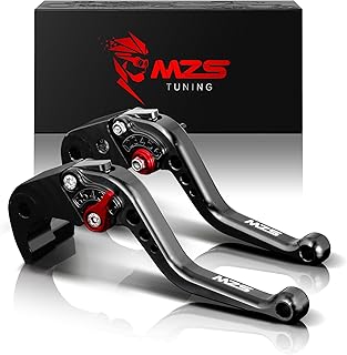 MZS Black Motorcycle Brake Clutch Levers Adjustable Short CNC Compatible with Z750 (NOT for Z750S) 2007-2012 / Z800 Z800E 2013-2016