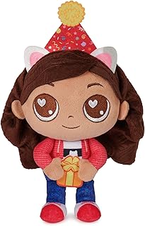 Gabby's Dollhouse, Celebration Series 9-Inch Tall Gabby Girl Plushies, Kids Toys for Girls & Boys Ages 3 and Up