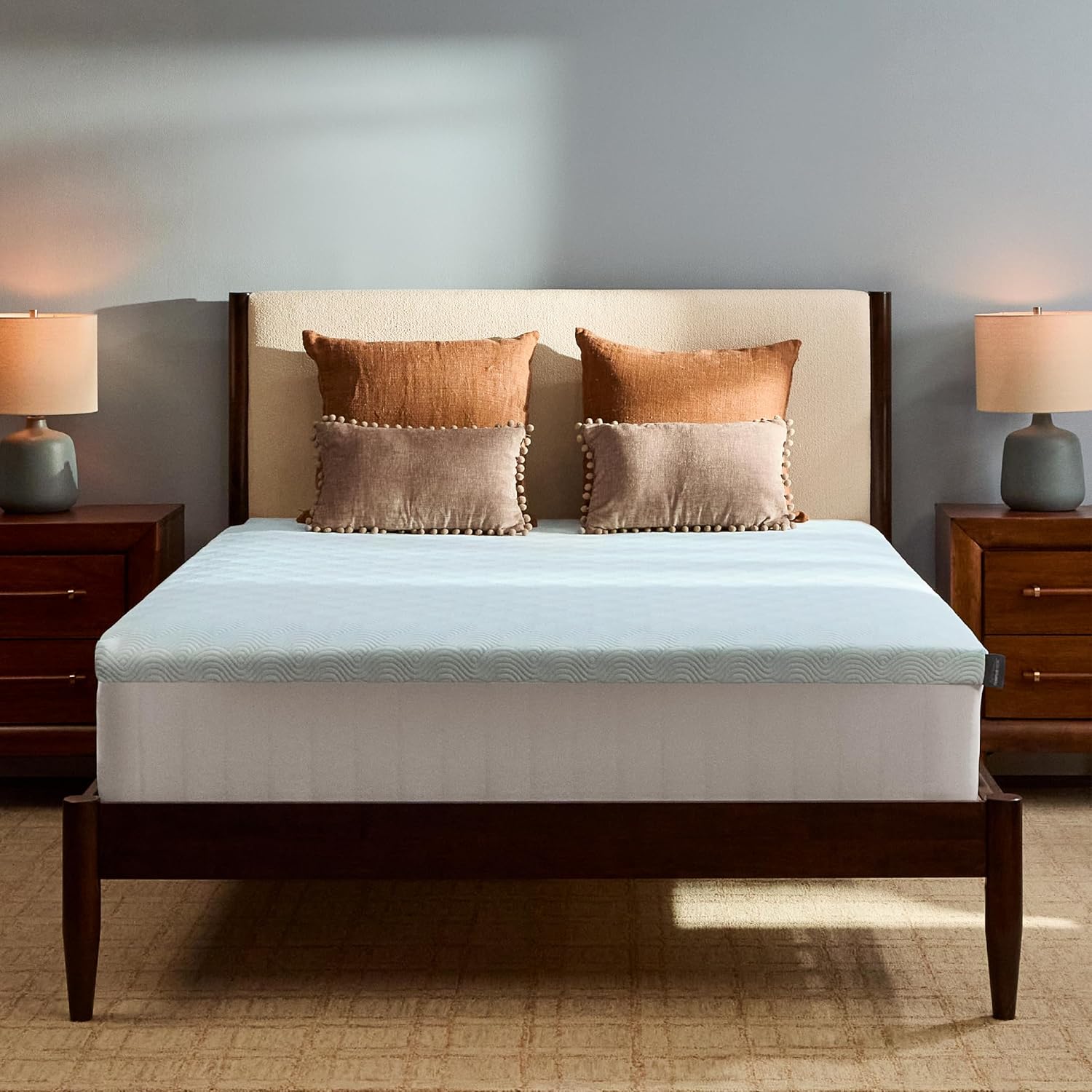 Tempur-Cloud 2-Inch + Cooling Mattress Topper, King