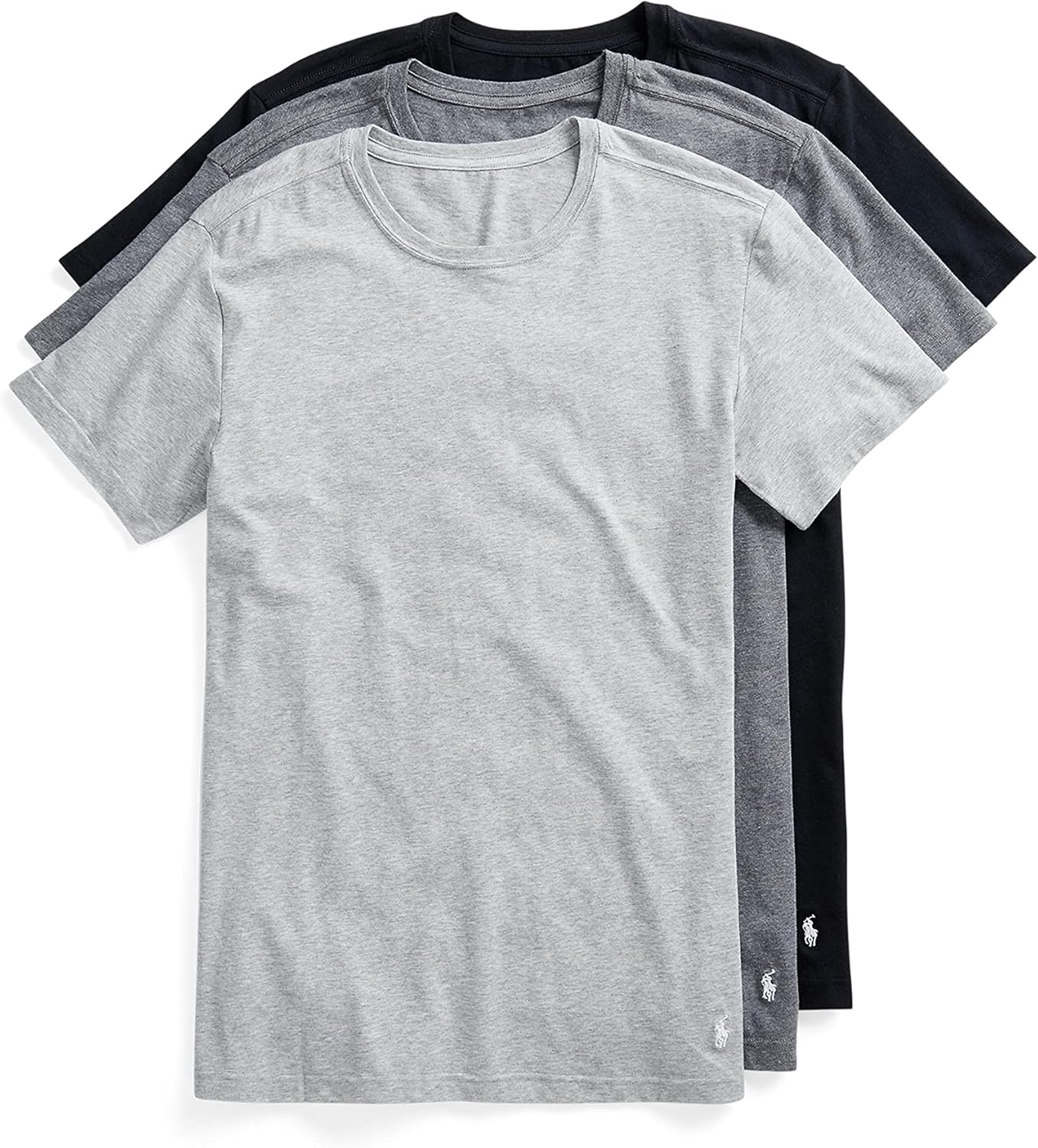 POLO Men's Slim Fit Stretch Crew Tee