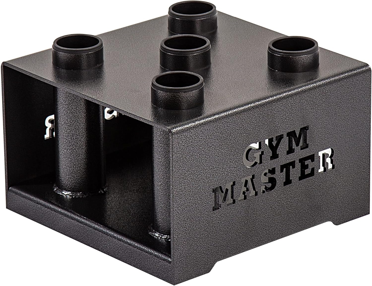 GYM MASTER 5 Bar Olympic Barbell Vertical Floor Stand Storage Rack