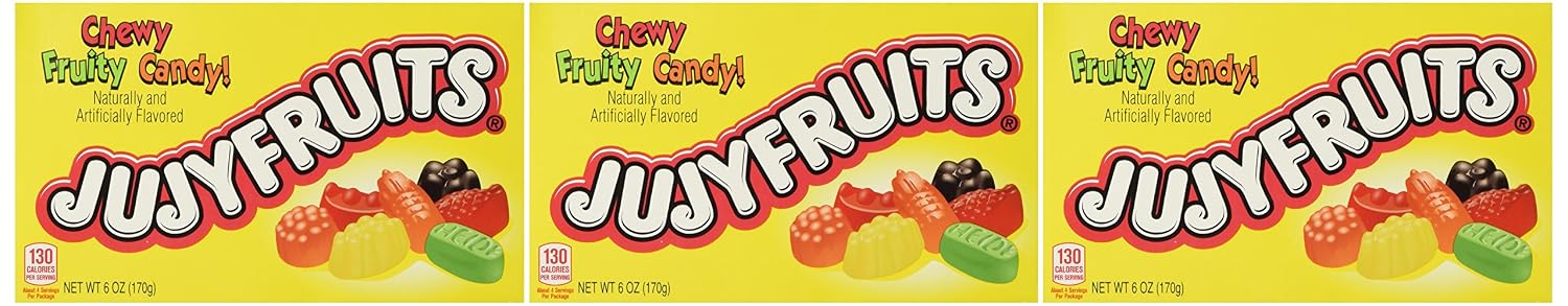 JujyFruits Chewy Fruity Candy (5 oz Boxes) 3 Pack