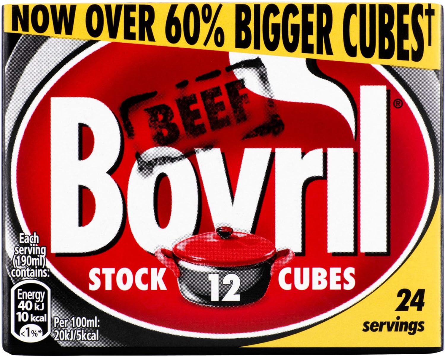 Bovril Beef Stock Cubes - 6 x 12's