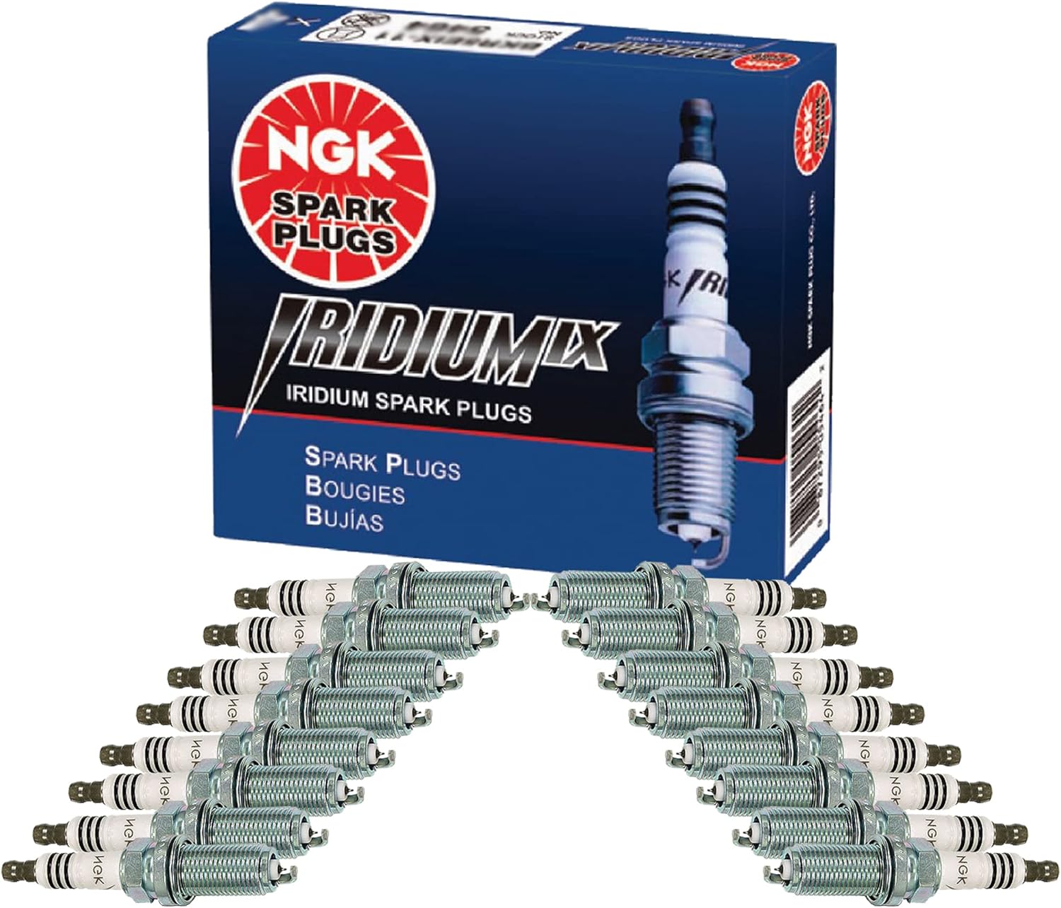 NGK Set of 16 Iridium IX Spark Plugs For Chrysler Dodge Jeep Ram 5.7 6.4 V8