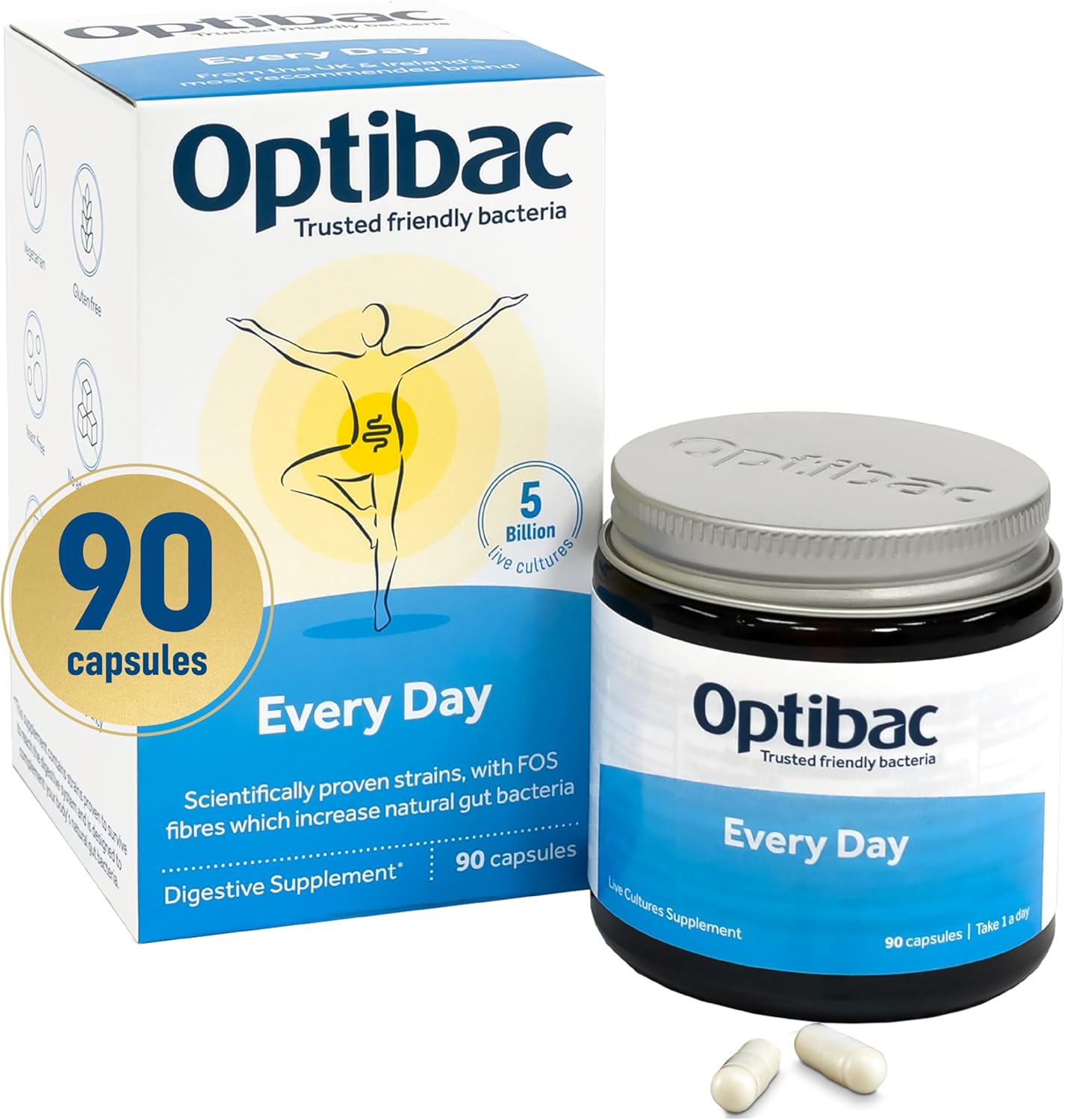 OPTIBAC Daily Wellbeing, 180 CT