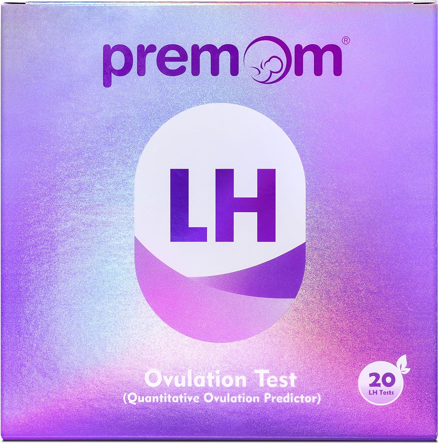 Premom Quantitative Ovulation Test Strips, Ovulation Predictor Kit with Smart Digital Ovulation Reader APP, Numerical Ovulation Tests, 20 LH Test