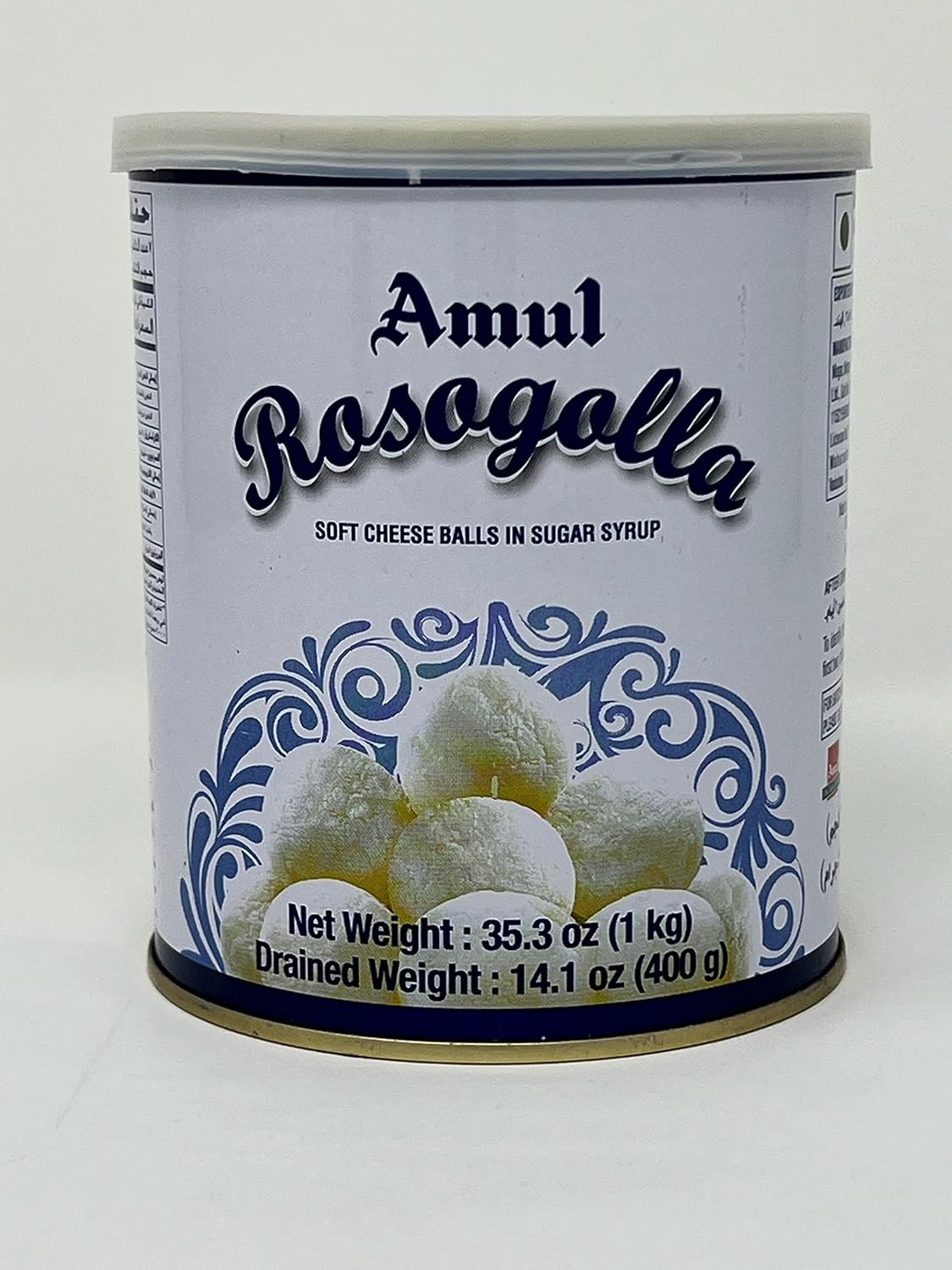 Amul Rosogolla (Soft Cheese Balls in Sugar Syrup - 1 Kg./14 Pieces