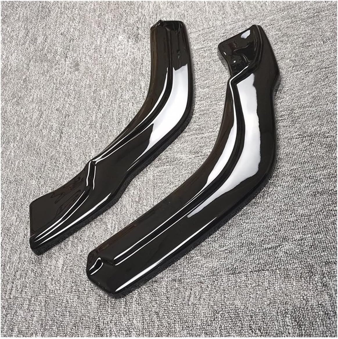 For VW For Tiguan For R-Line 2017 2018 2019 2Pcs Car Gloss Black Rear Bumper Lip Side Splitters Flaps ABS Plastic External Trim