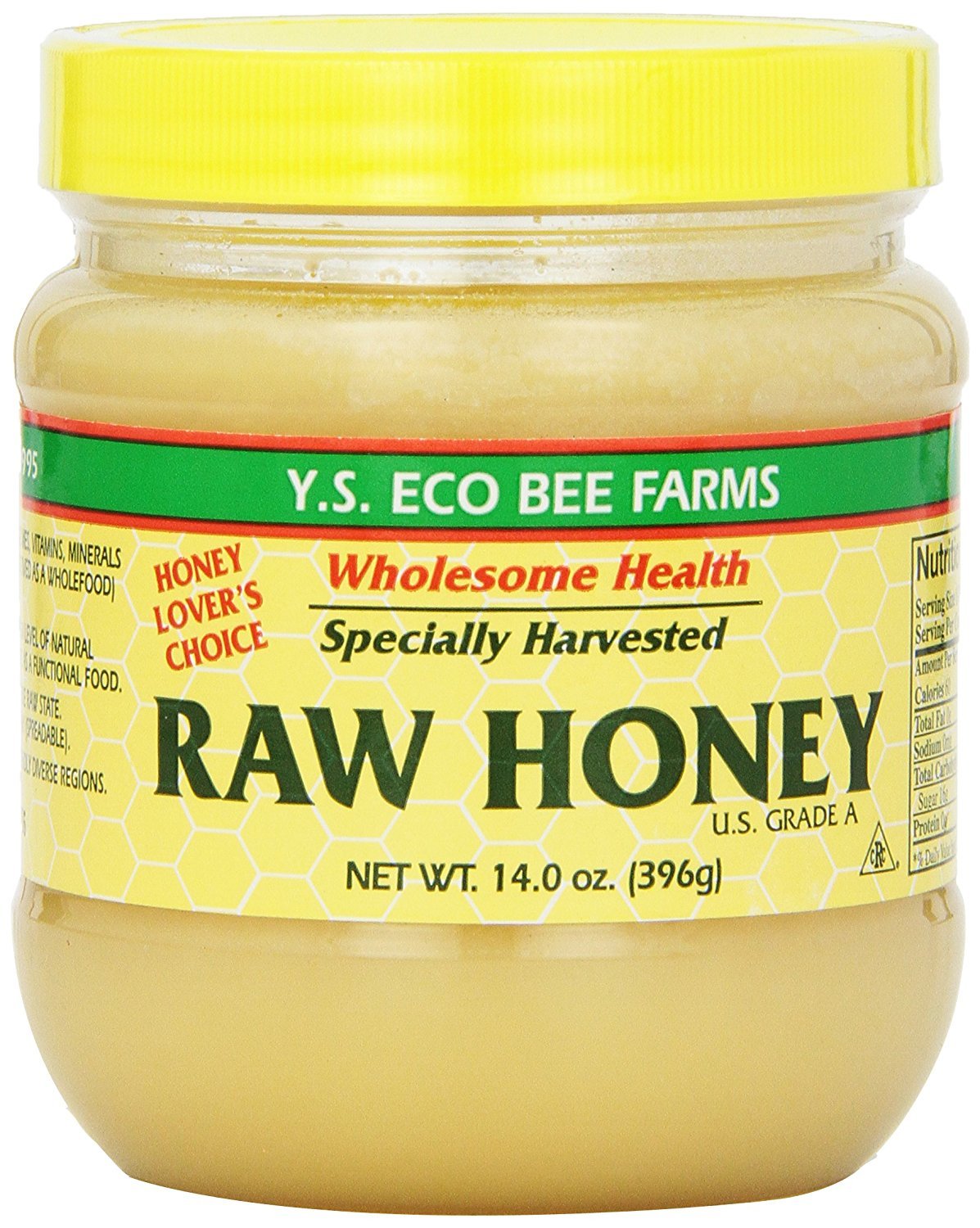 YS Organic Bee Farms Honey (Raw) 14 oz. Pack of 2