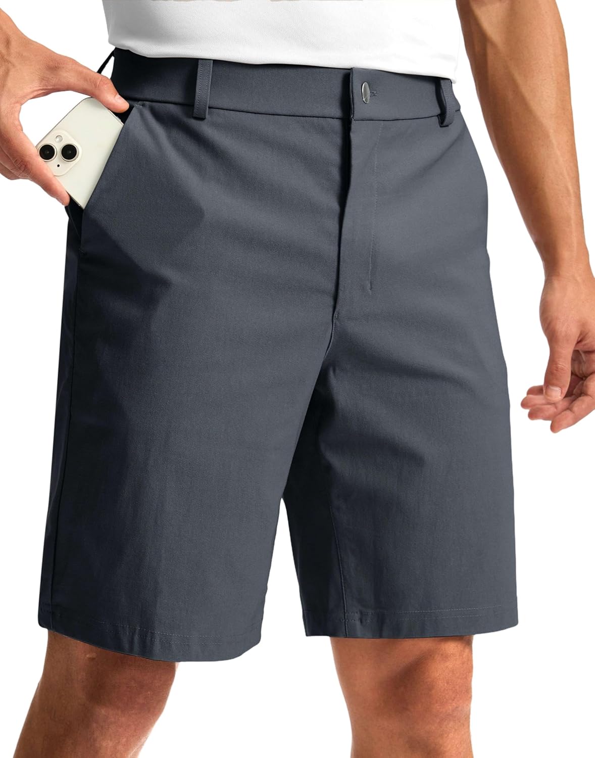 G Gradual Men's Golf Dress Shorts 7"/ 9" Stretch Casual Work Flat Front Shorts for Men with 3 Pockets Quick Dry