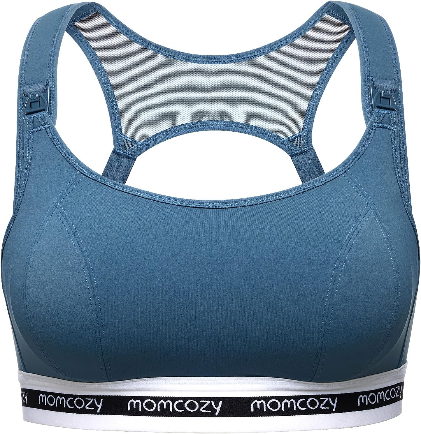 Momcozy Nursing Bras for Breastfeeding, FB011 Low-Impact Nursing Sports Bra Support Maternity Pregnancy Padded Wireless Bra