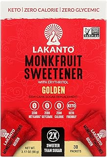 Lakanto Sugar Free Golden Monkfruit Sweetener, Packaging May Vary,3.17 Ounce (Pack of 8)