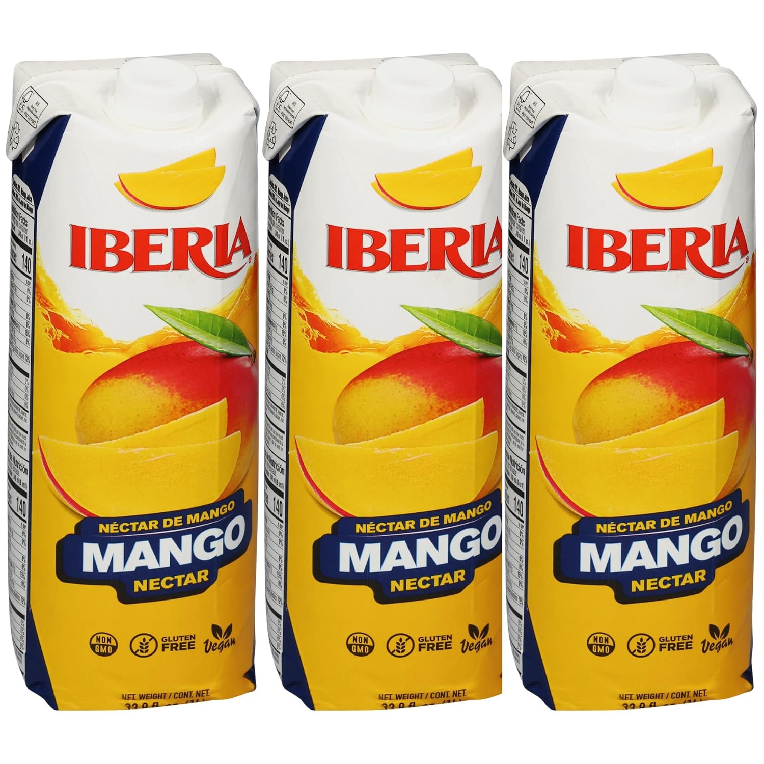 Iberia Mango Nectar, 33.8 fl oz (Pack of 3)