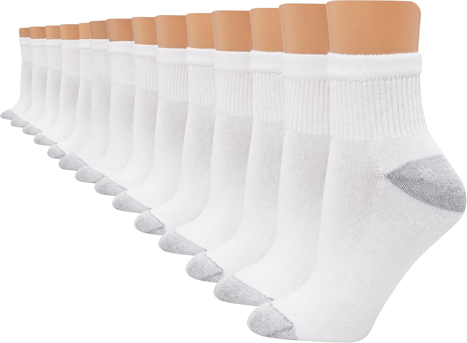 Hanes Women's Value, Ankle Soft Moisture-wicking Socks, Available in 10 and 14-packs Socks (pack of 14)