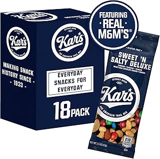 Kar’s Nuts Sweet ‘N Salty Deluxe Trail Mix, 1.5 oz Individual Snack Packs – Bulk Pack of 18, Gluten-Free Snacks