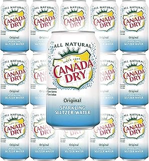 Canada Dry Seltzer Water Sparkling Original 325 ml Can (18-Pack)