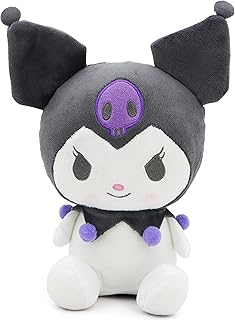 10" Cute Anime Plush Doll,Kawaii Cartoon Stuffed Plushie Toy,Gift for Children Girls Fans (Purple)