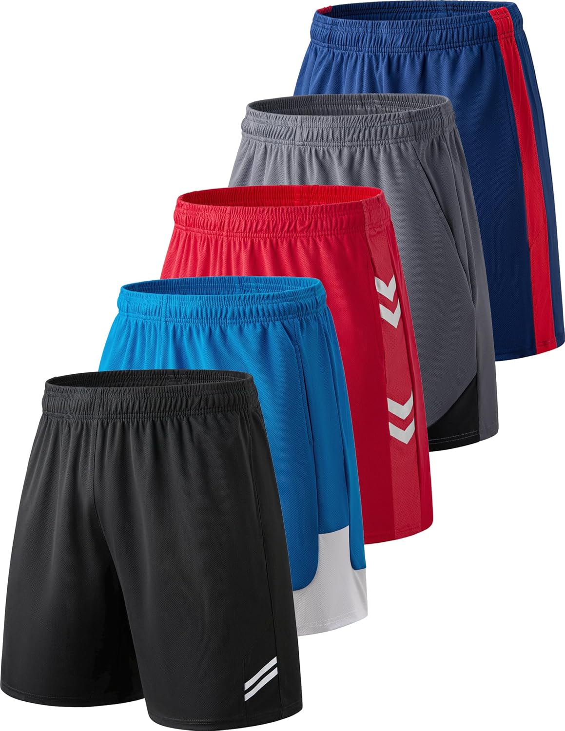 Liberty Imports Men's Athletic Mesh Shorts with Pockets