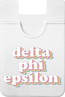 Sorority Shop Delta Phi Epsilon Koala Pouch - Retro Design Card Holder for Phone Case- Phone Wallet Stick On - Ultra-Thin and Lightweight Phone Case Wallet - Holds Cards and Cash