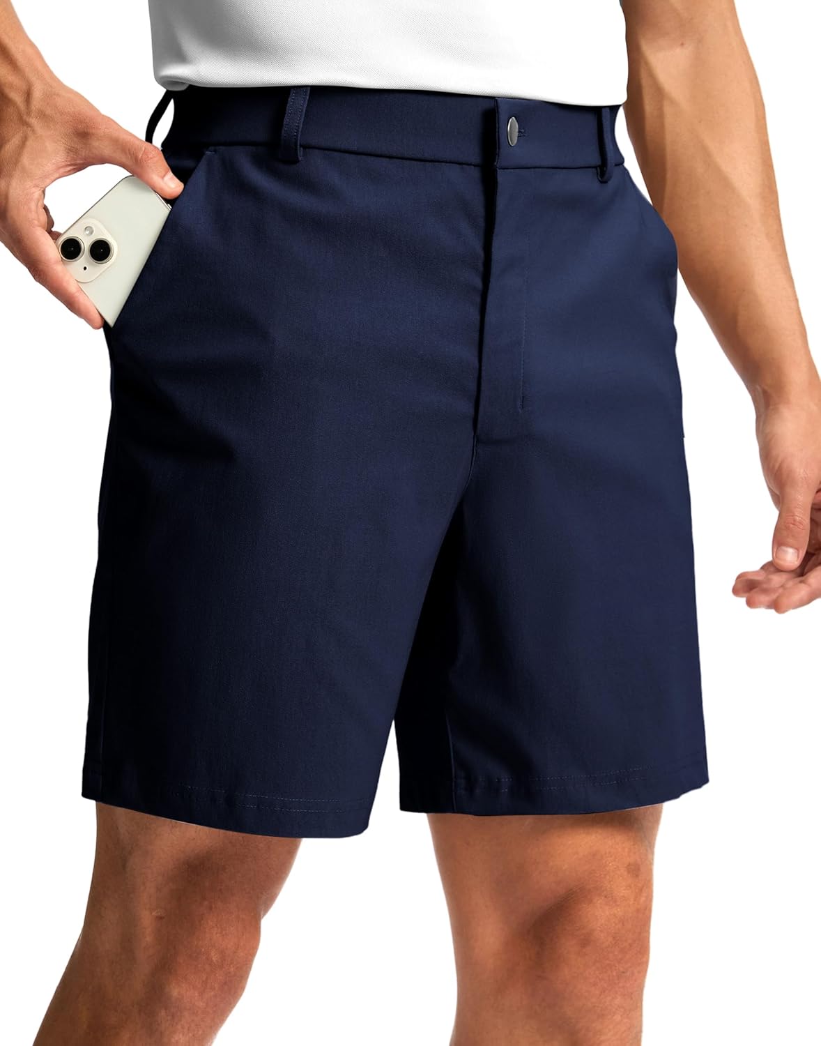 G Gradual Men's Golf Dress Shorts 7"/ 9" Stretch Casual Work Flat Front Shorts for Men with 3 Pockets Quick Dry