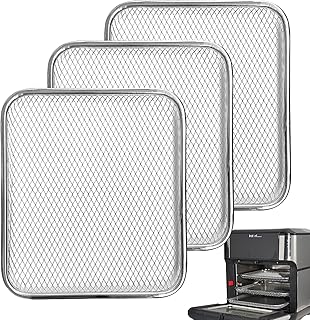 Stainless steel Mesh Cooking Tray Dehydrator Tray, Air Fryer Accessories Compatible for 10&10.6 qt Instant Vortex Innsky Power XL Air Fryer