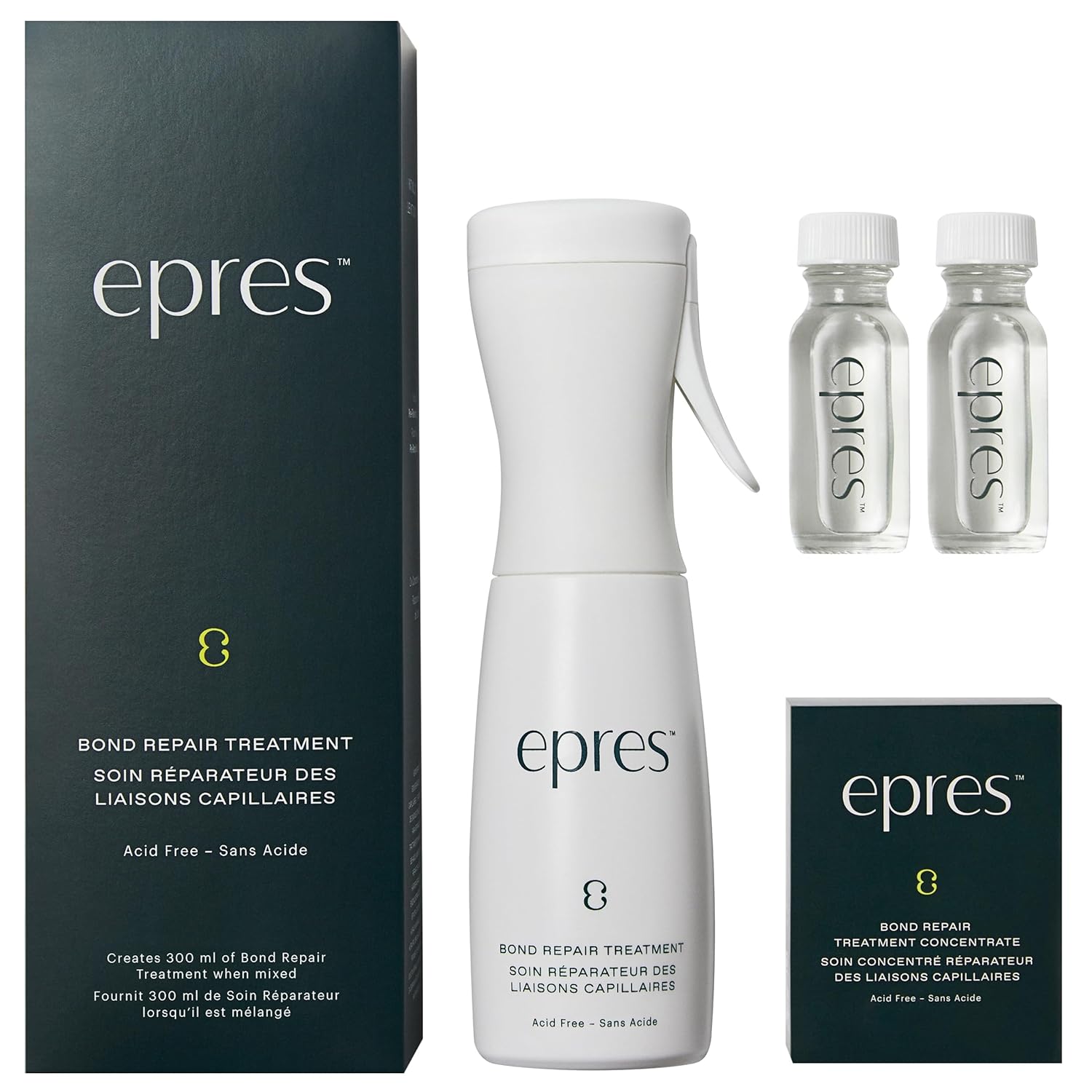 epres Healthy Hair 3-Step System Starter Kit, Includes Bond Repair Treatment & Shampoo and Conditioner