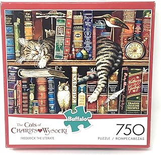 Buffalo Games - Charles Wysocki - Frederick the Literate - 750 Piece Jigsaw Puzzle Multicolor, 24"L X 18"W