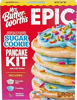 Mrs. Butterworth's Epic Sugar Cookie Flavored Pancake Mix Kit, 16 oz.