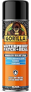 Gorilla Waterproof Patch & Seal Rubberized Sealant Spray; Black; 16oz (Pack of 1)