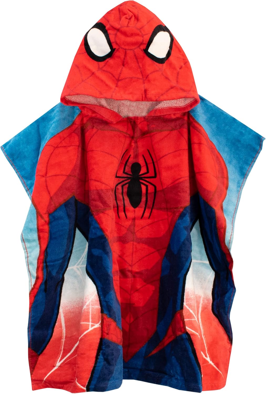Marvel Boys Towel Poncho Spiderman Red One Size