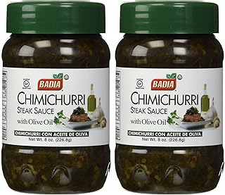 Badia Chimichurri Steak Sauce with Olive Oil, 8 oz (2 Pack)