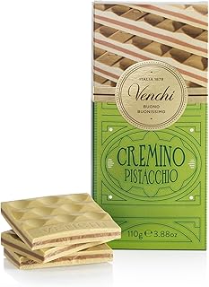 Venchi - Pistachio Cremino Chocolate Bar with Gianduja, 3.88oz - Gluten Free